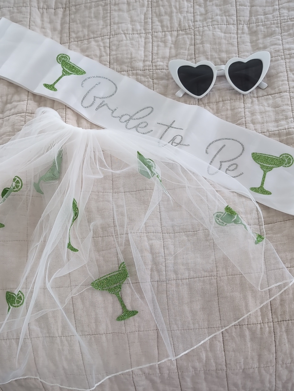 Bride Sash and Veil Set
